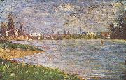Georges Seurat Die beiden Ufer Spain oil painting artist